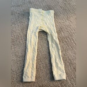 Wildflowers Cream Textured Tights